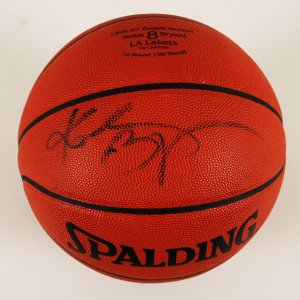 Kobe Bryant Signed Basketball Rookie Season Spalding Official Game Ball COA PSA Sticker